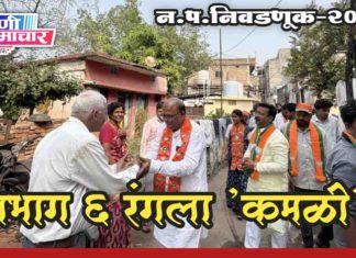● प्रभाग ६ मध्ये कमळाचा प्रचंड विजयध्वज प्रचार.