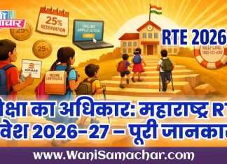 ✍ आरटीई (RTE) महाराष्ट्र 2026-27: मुफ्त शिक्षा का सुनहरा अवसर !