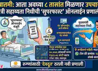 🏥 आता उपचारासाठी पैसे मिळणार अवघ्या ८ तासांत; मुख्यमंत्री सहाय्यता निधीचा मोठा निर्णय !
