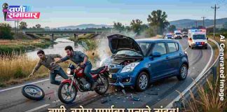 🔳 काळाचा घाला ! वणी-वरोरा मार्गावर भीषण अपघात; दोन जणांचा दुर्दैवी मृत्यू, तर तिघे गंभीर जखमी !