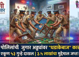 🔥 वणी पोलिसांची जुगार अड्ड्यांवर ‘धडाकेबाज’ कारवाई! ५३ गुन्हे दाखल, लाखांचा मुद्देमाल जप्त!