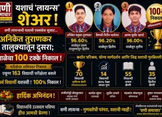 🗨 यशाचं ‘लायन्स’ शेअर! अनिकेत तुराणकर तालुक्यातून दुसरा; शाळेचा १०० टक्के निकाल!